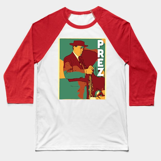 Prez Baseball T-Shirt by Corry Bros Mouthpieces - Jazz Stuff Shop